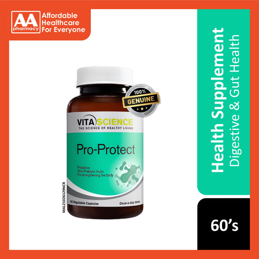 VitaScience Pro-Protect Vegecapsule 60's (Prebiotic and Probiotics)