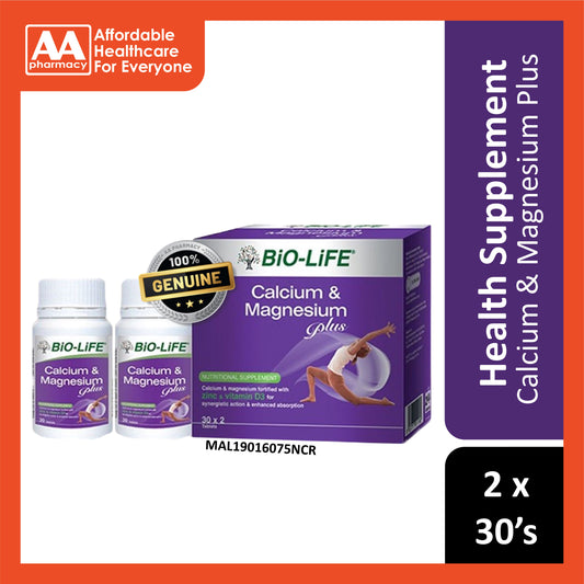 Bio-Life Calcium & Magnesium Plus Tablet 2x30's