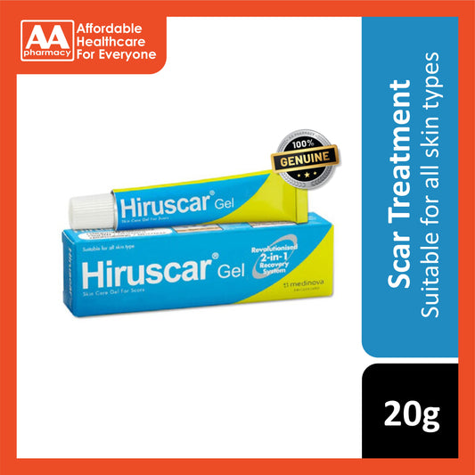 Hiruscar Gel 20g (For Scar & Keloid Care)