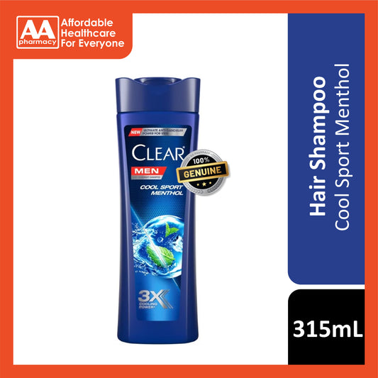 Clear Men Anti-Dandruff Shampoo (Cool Sport Menthol) 315mL