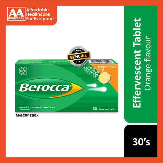 Berocca Effervescent Tablet 2x15's (Orange)
