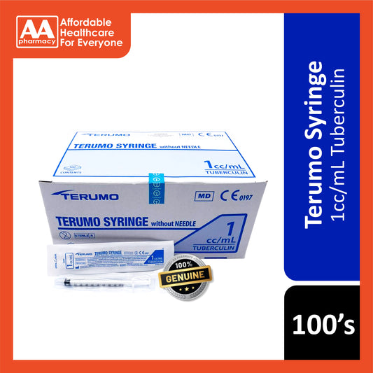 Terumo Syringe 1cc/mL 100's (Tuberculin)
