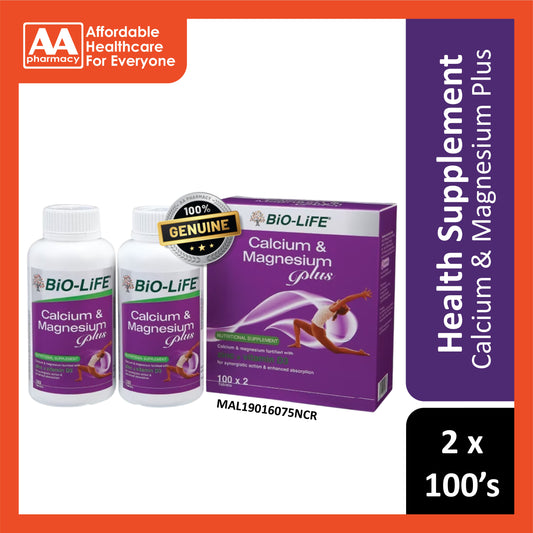 Bio-Life Calcium & Magnesium Plus Tablet 2x100's
