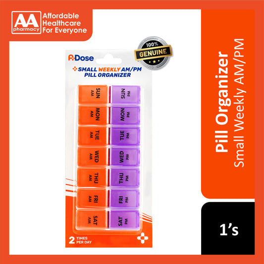 A-Dose Small Weekly AM/PM Pill Organizer (14 Compartments) 1's