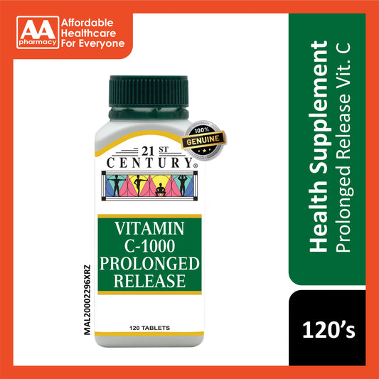 21st Century Vitamin C-1000mg (Prolonged Release) Tablets 120's