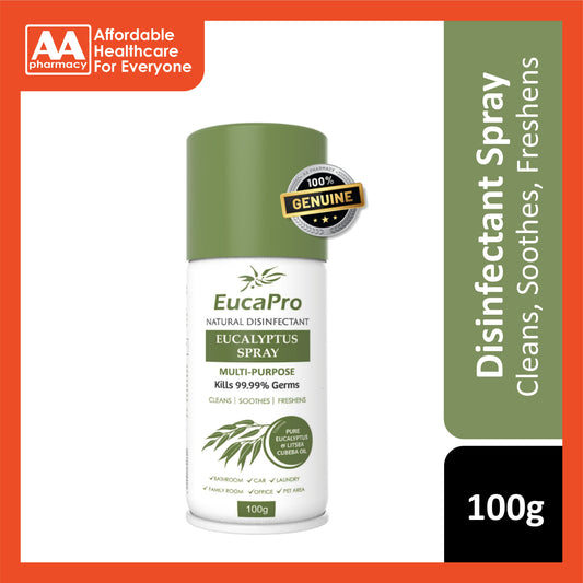 EucaPro Natural Disinfectant Eucalyptus Spray 200g (Pure Eucalyptus and Litsea Cubeba Oil)