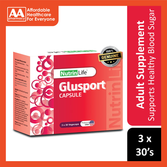 NutrinLife Glusport Vegecapsule 3x30βs