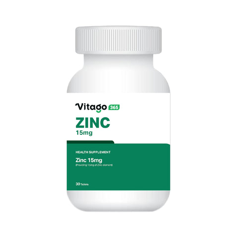 Vitago365 Zinc 15mg Tablet 30's Vitago365 Zinc 15mg Tablet 30's