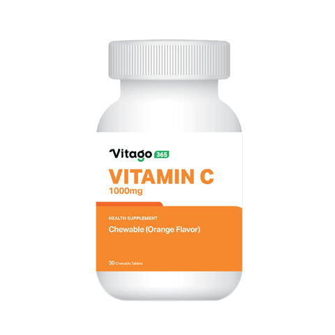 Vitago365 Vitamin C 1000mg Chewable Tablet 30's Vitago365 Vitamin C 1000mg Chewable Tablet 30's