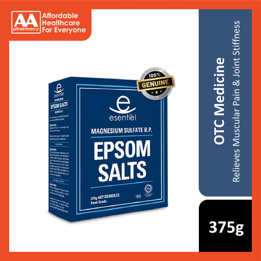 Esentiel Epsom Salts (Magnesium Sulfate B.P.) 375g