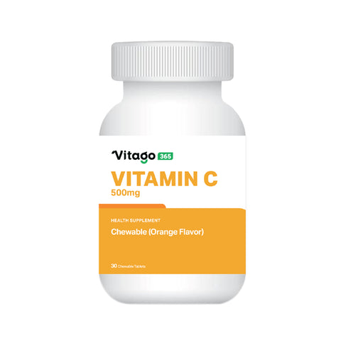 Vitago365 Vitamin C 500mg Chewable Tablet 30's Vitago365 Vitamin C 500mg Chewable Tablet 30's