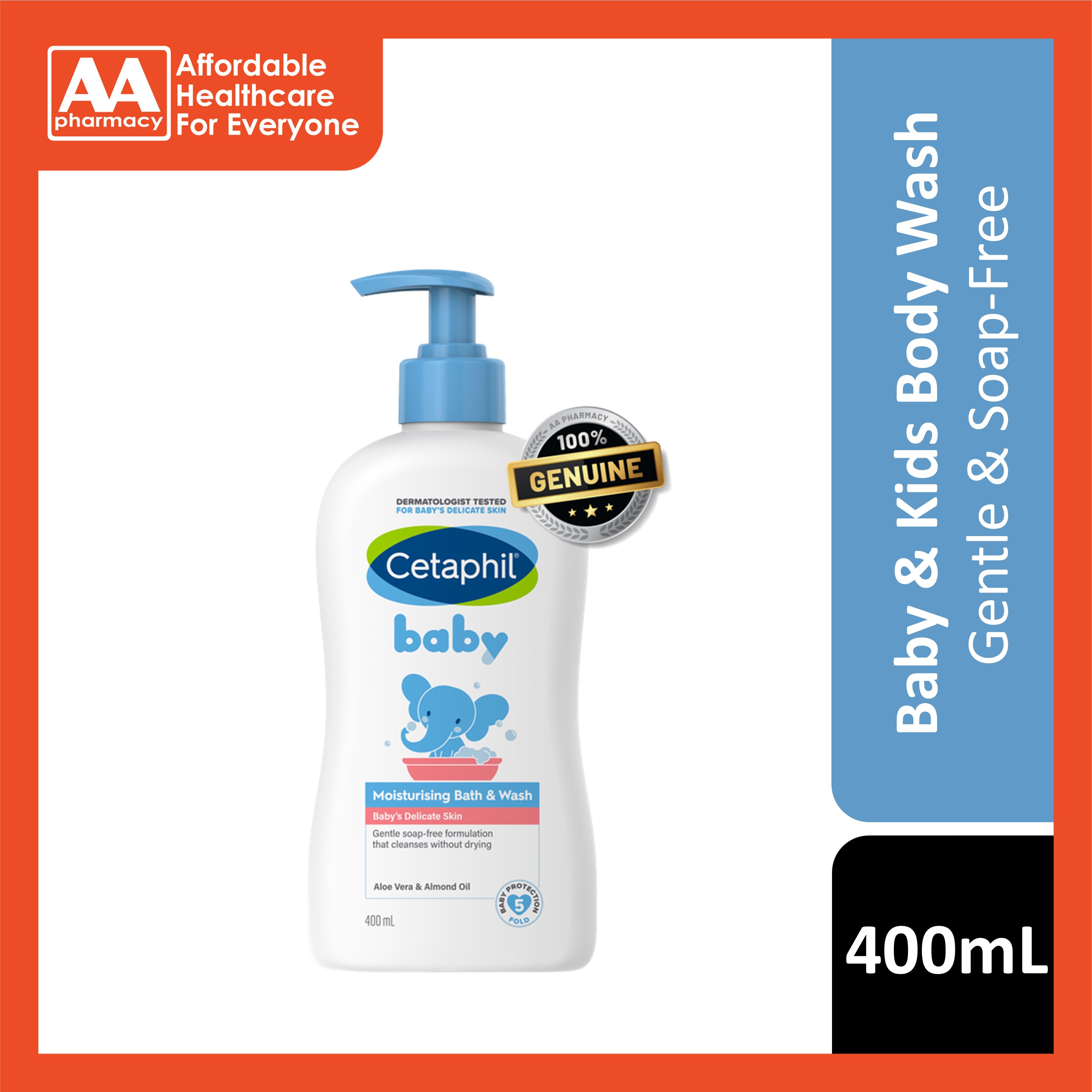 Cetaphil Baby Moisturising Bath Wash 400mL – AA Pharmacy