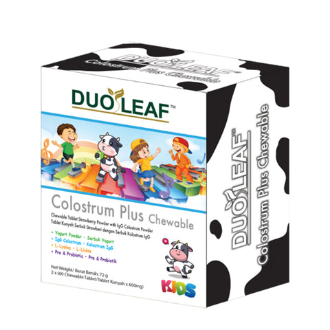 Duoleaf Colostrum Plus Chewable 60's x2