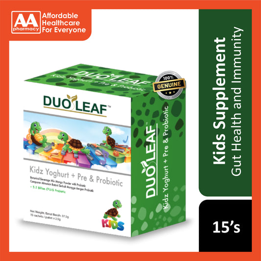 Duoleaf Kidz Yoghurt + Pre & Probiotic 15's