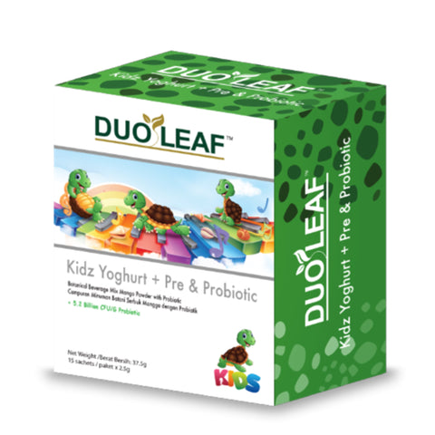 Duoleaf Kidz Yoghurt + Pre & Probiotic 15's