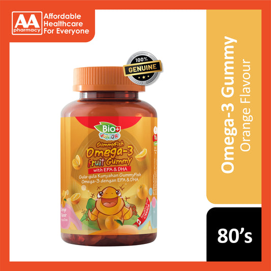 BioPlus Junior Omega-3 (DHA+EPA) Gummy 80's (Orange)