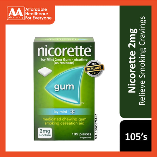 Nicorette Icy Mint 2mg Gum - 105's