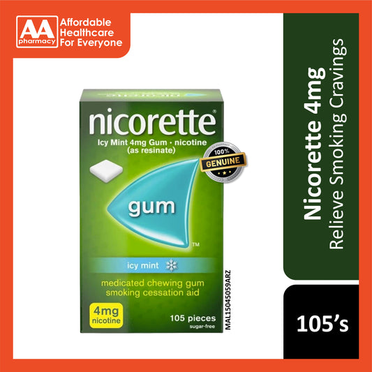 Nicorette Icy Mint 4mg Gum - 105's