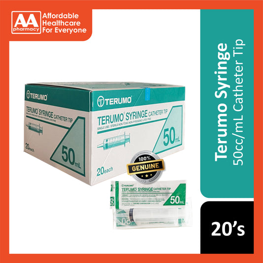 Terumo Syringe 50cc/mL 20's (Catheter Tip)