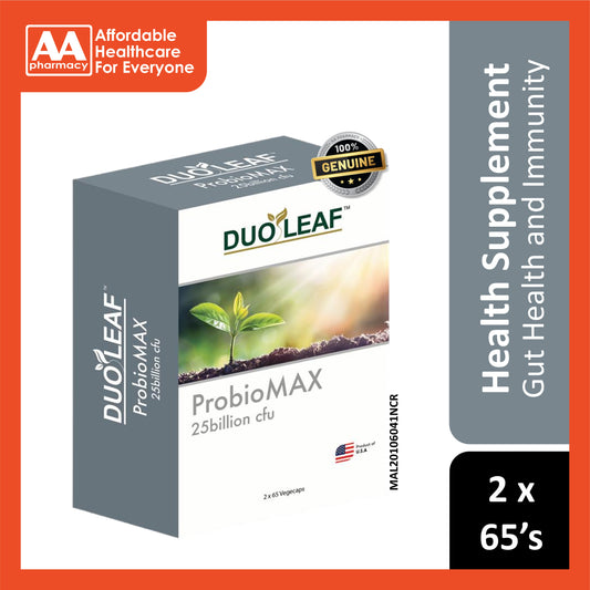 Duoleaf Probiomax 25 Billion CFU Vegicapsule 2 x 65's