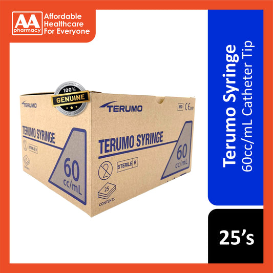 Terumo Syringe 60cc/mL 25's (Catheter Tip)