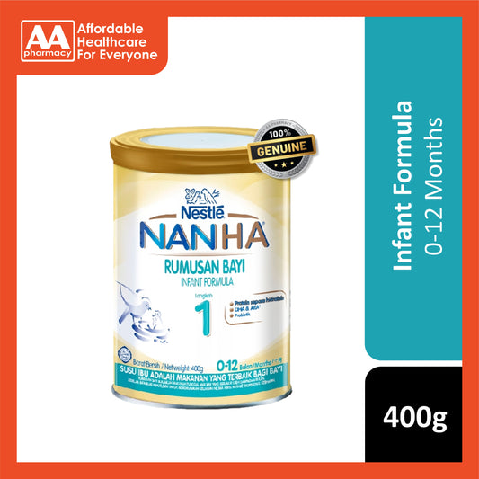 Nestlรฉ NAN HA Infant Formula Step 1 400g (For Babies 0-12 Months)