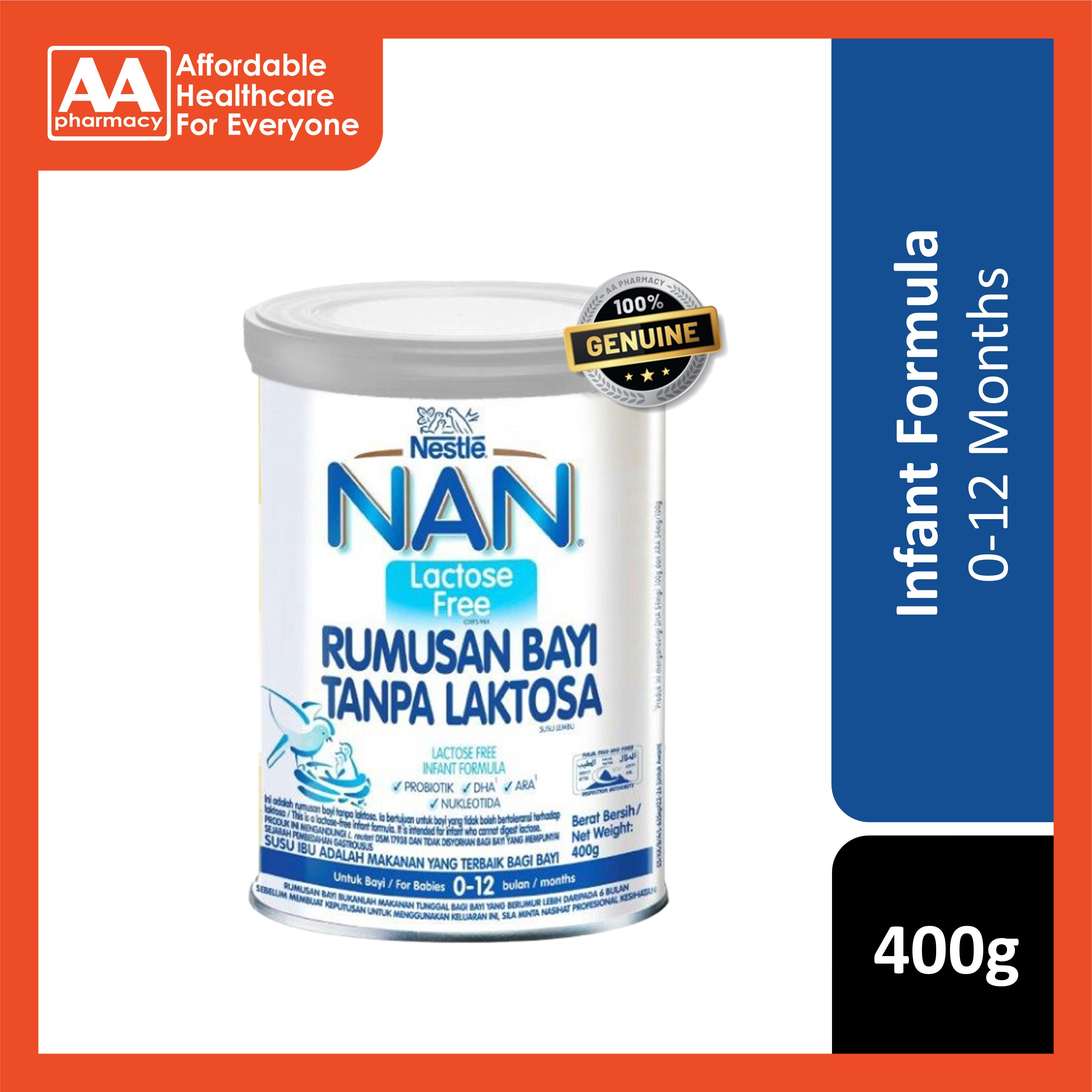 Lactose Free Formula Milk Nestlé NAN Lactose Free Infant Formula