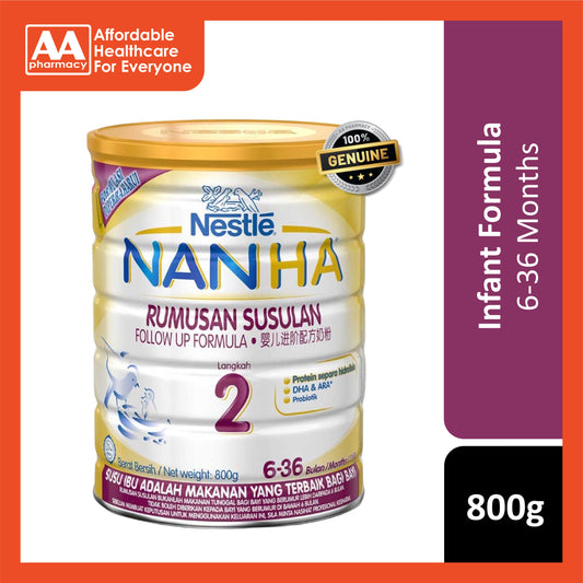 Nestlรฉ NAN HA Follow Up Formula Step 2 800g (For Babies 6-36 Months)
