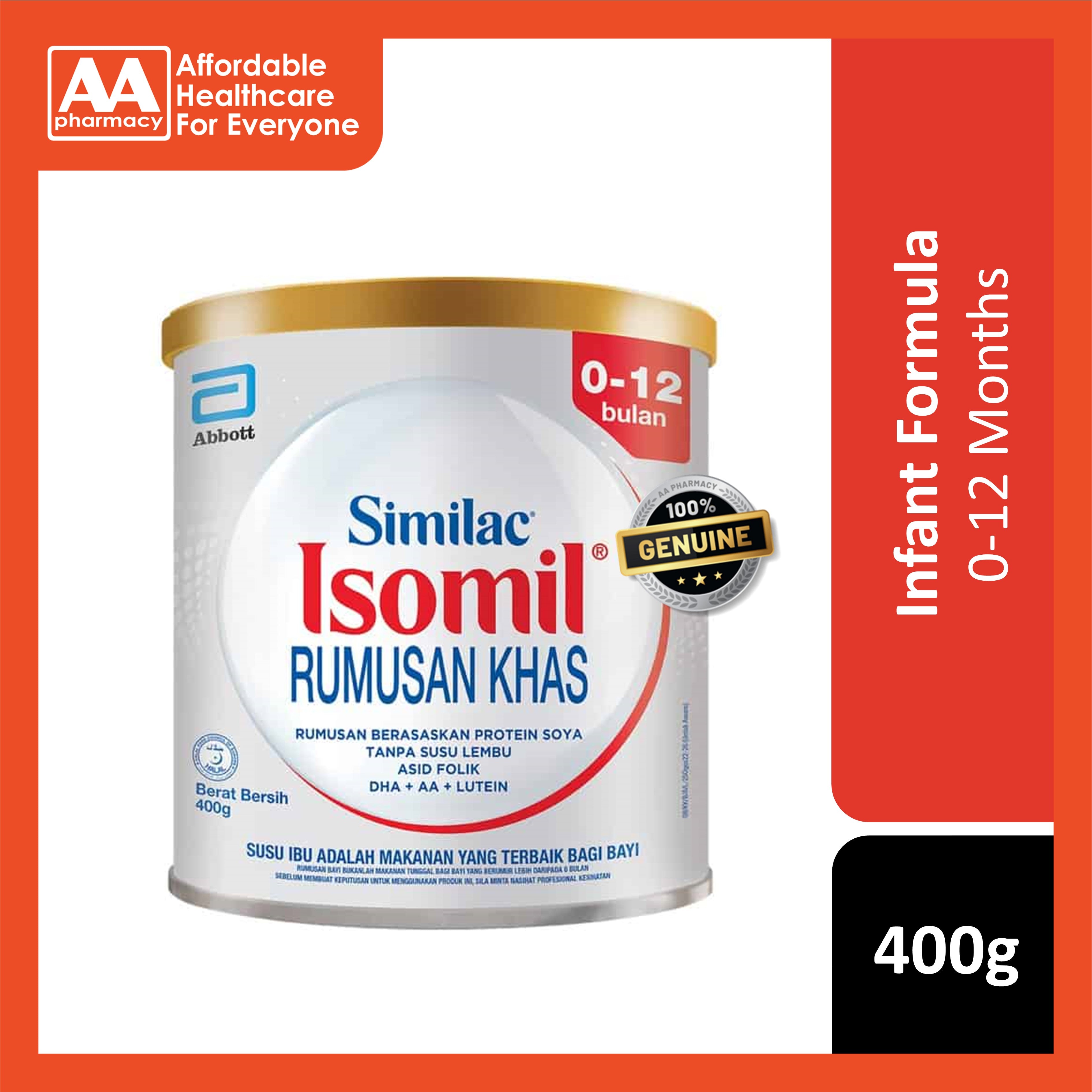 Similac Isomil Milk Formula 400g (For Babies 0-12 Months) – AA