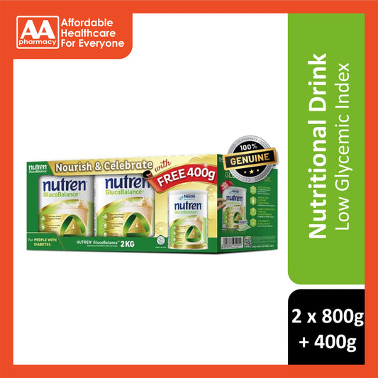 Nestlรฉ Nutren GlucoBalance 2x800g FOC 400g (Promo Pack)