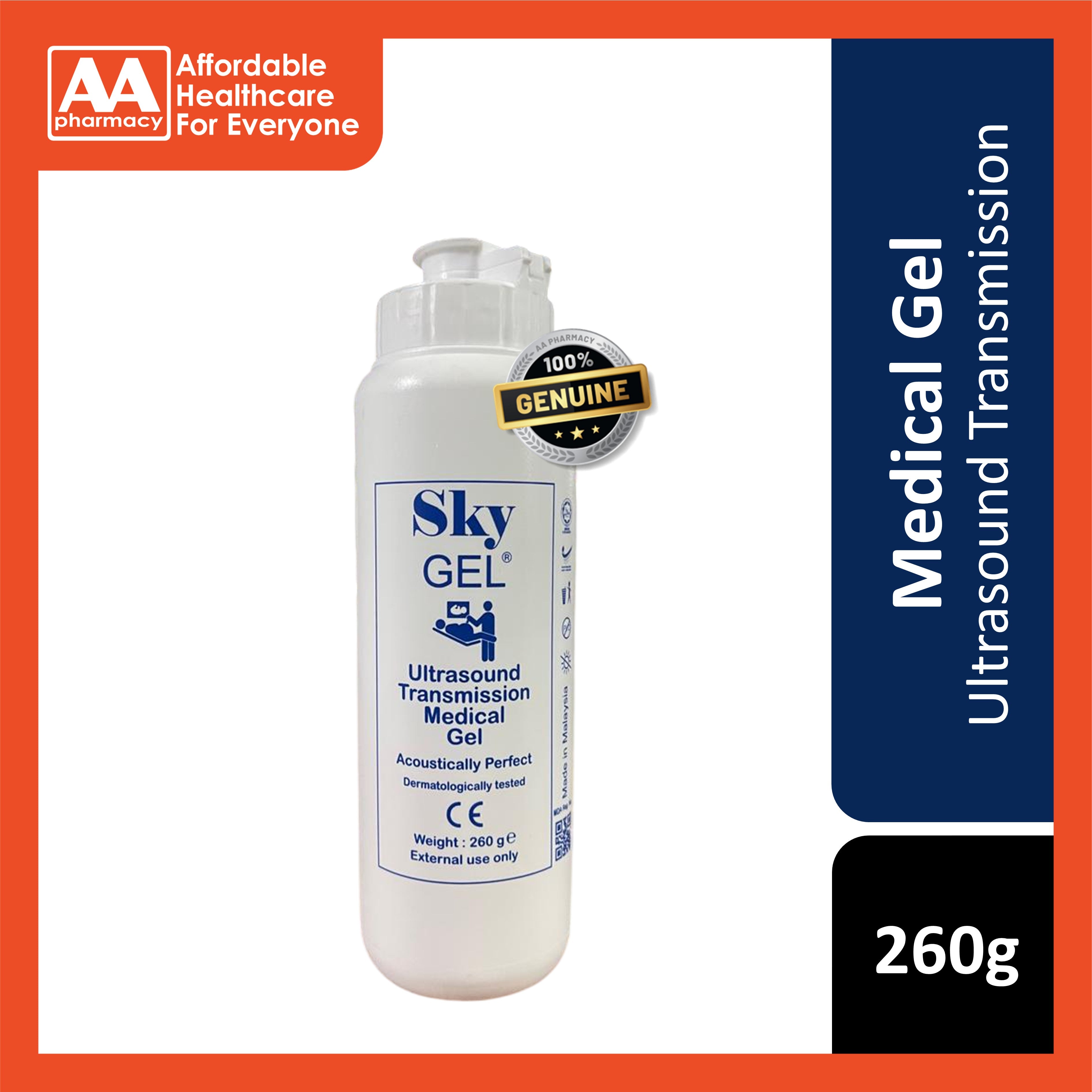 Sky Ultrasound Transmission Medical Gel 260g AA Pharmacy Sky Ultrasound Transmission Medical Gel 260g AA Pharmacy