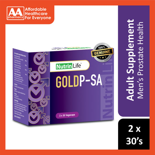 NutrinLife GoldP-SA Vegecapsule 2x30's - Men's Prostate Health
