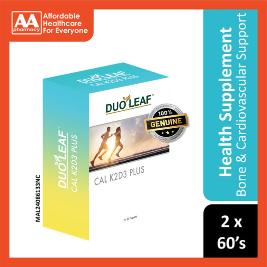 Duoleaf Cal K2D3 Plus Caplets 2x60's