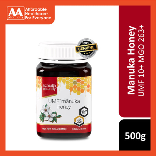 NZ Health Naturally UMF Mānuka Honey UMF 10+ MGO 263+ 500g