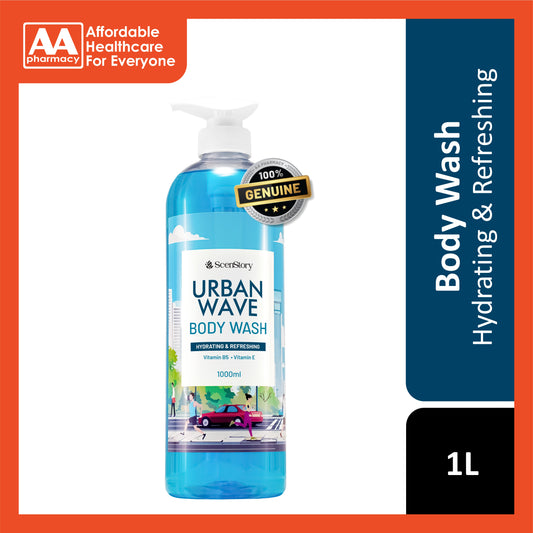 ScenStory Urban Wave Body Wash 1000mL (Hydrating and Refreshing)