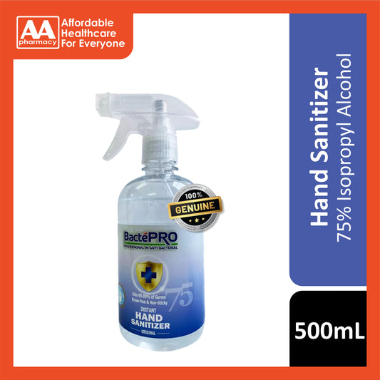 BactePRO Instant Hand Sanitizer Spray 500mL