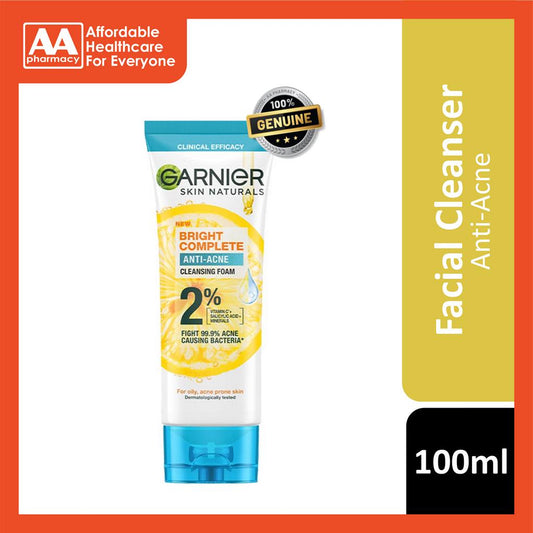 Garnier Bright Complete 3-In-1 Anti Acne Foam 100 mL