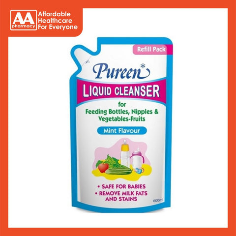 Pureen Liquid Cleanser Refill Pack 600mL (Mint)