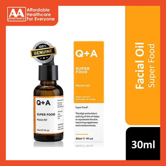 Q+A Superfood Facial Oil 30ml (Rejuvenate The Skin, Improving Suppleness And Moisture Levels)