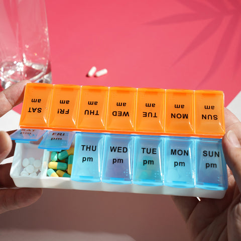 A-Dose Weekly AM/PM Pill Box (14 Compartments) 1's