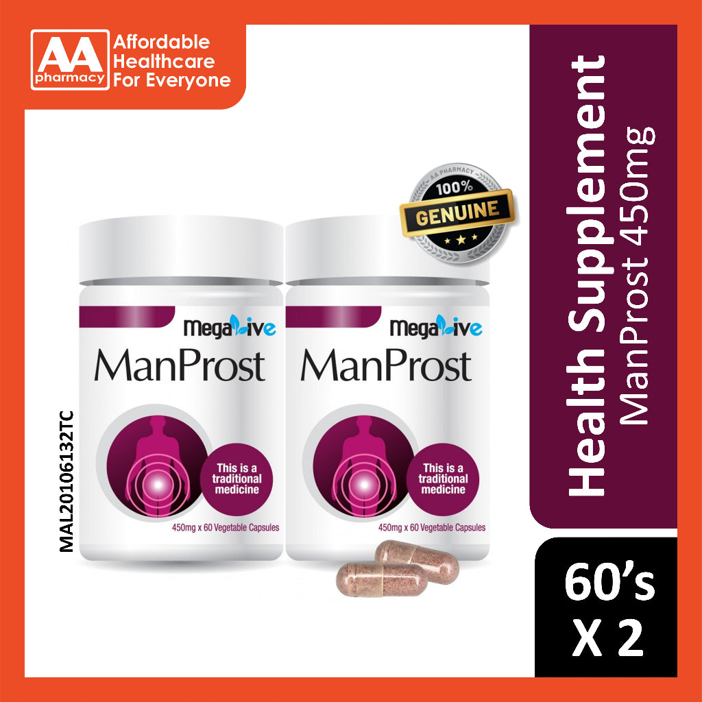 Megalive Manprost Vegecaps 2x60's – AA Pharmacy
