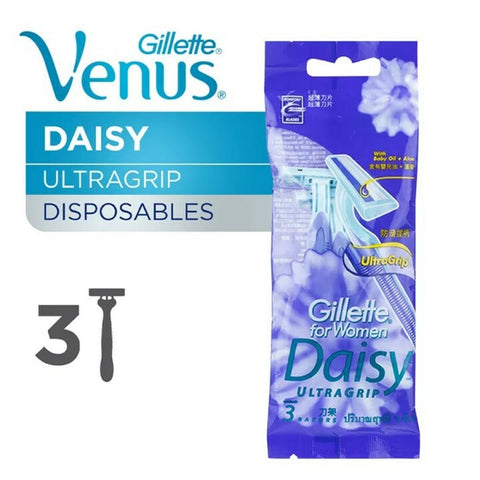 Gillette Women Daisy With Aloe Disposable Razor 3s