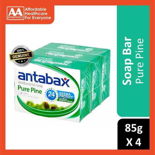 Antabax Antibacterial Bar Soap 4x85g (Pure Pine)