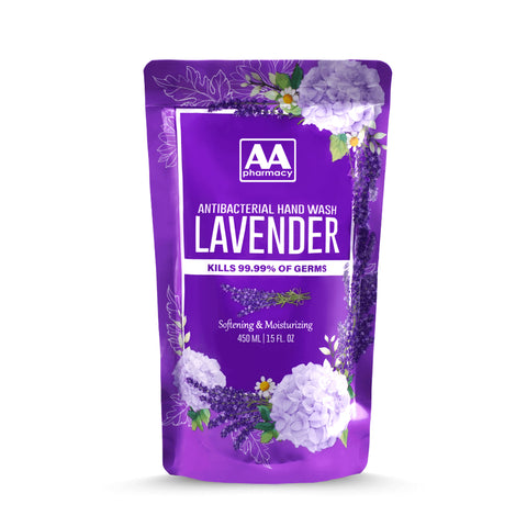AA Lavender Antibacterial Hand Wash Refill 450mL