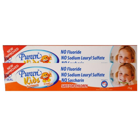 Pureen Kids Toothpaste Orange 2 x 75g