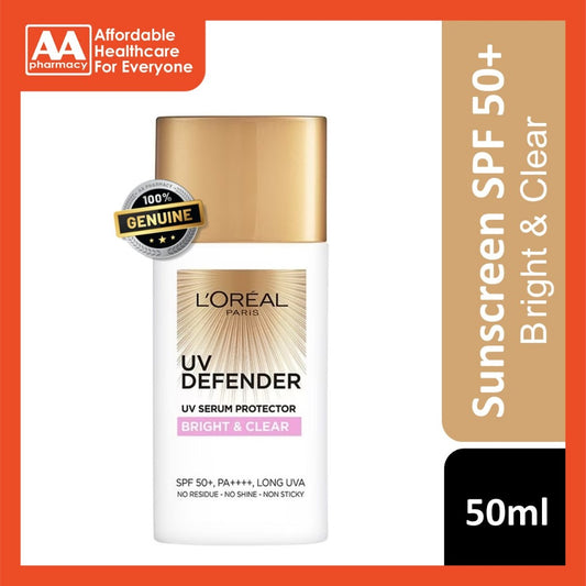 Loreal Uv Defender Uv Serum Protector Bright & Clear 50ml
