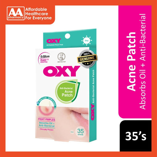 Oxy Anti-Bacterial Day Acne Patch Ultra Thin (0.02cm) 35's