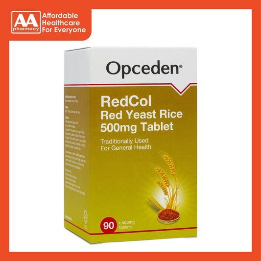 Opceden Redcol Red Yeast Rice 500mg Tablet 90's (Halal)