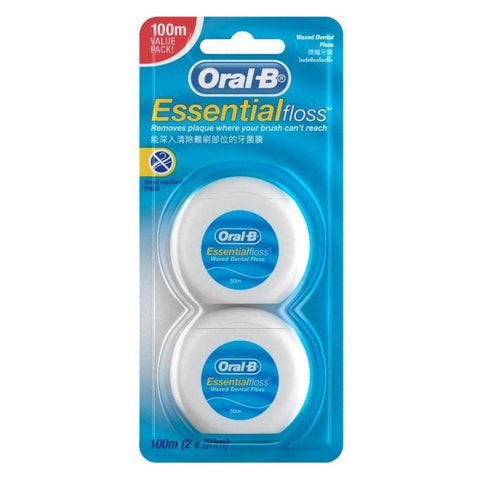 Oral-B Essentiale Floss Waxed 50M X2