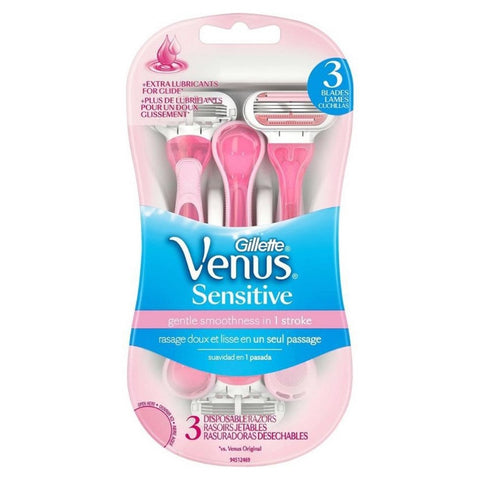 Gillette Venus Sensitive Disposable Razors 3's